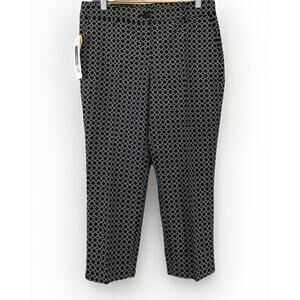 Hilary Radley Womens Cropped Dress Pants Size 6 Black New Career Slim Leg